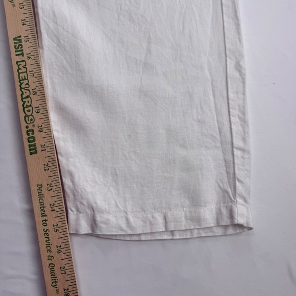 Quince Womens XL White 100% European Linen Wide Leg Breathable Natural Fibers - Picture 5 of 9